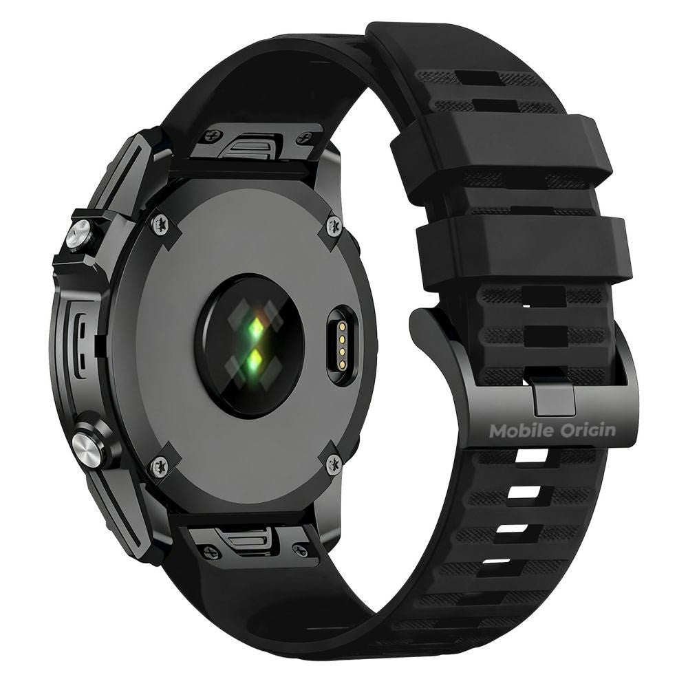Mobile Origin Universal Garmin Strap (22mm QuickFit) - Silicone - Black