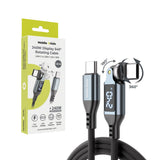 Mobile Origin 240W Display 540° Rotating USB-C to USB-C Cable - 1.8m - Black