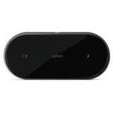 Epico Ultraslim Duo Wireless Charger 15W with 18W QC Wall Charger - Black