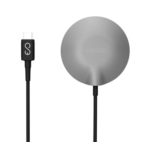 Epico 15W Magnetic Wireless Charger - MagSafe Compatible - Space Grey