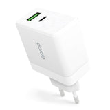 Epico Wall Charger PD 65W GaN w. USB-C & USB-A - White