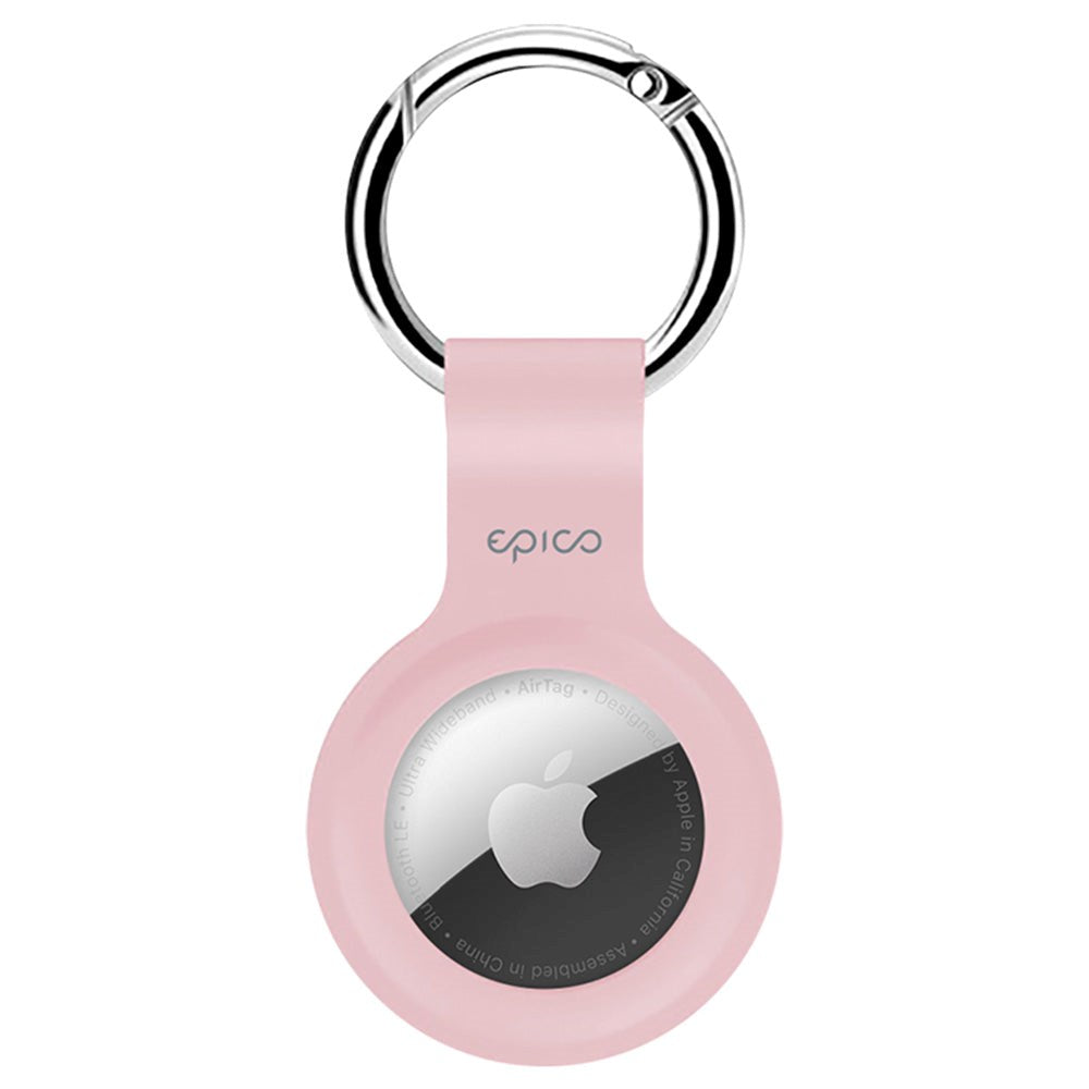 Epico Silicone Case for AirTag w. Key Ring - Pink