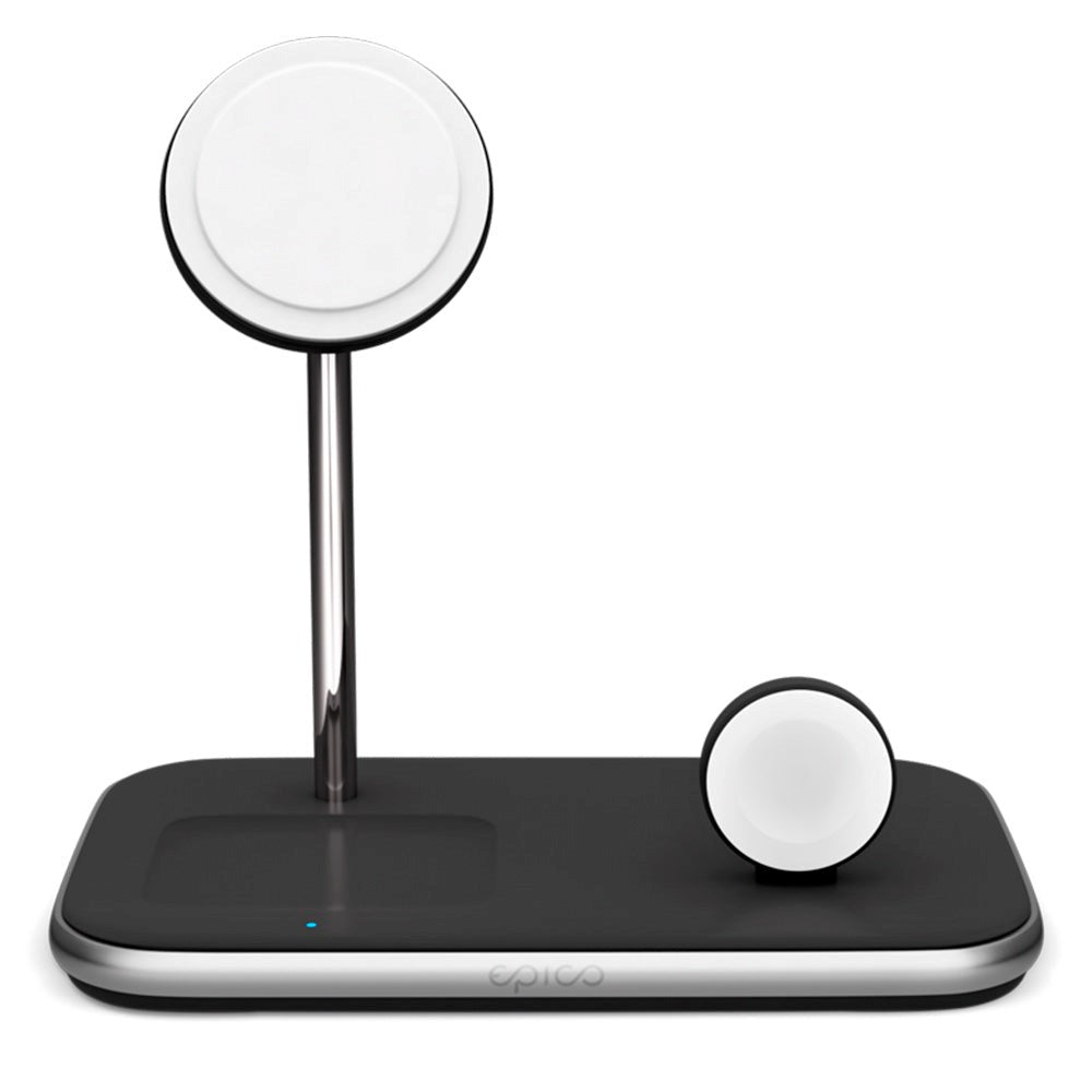 Epico 3-in-1 15W Wireless Charger - MagSafe Compatible - White / Black