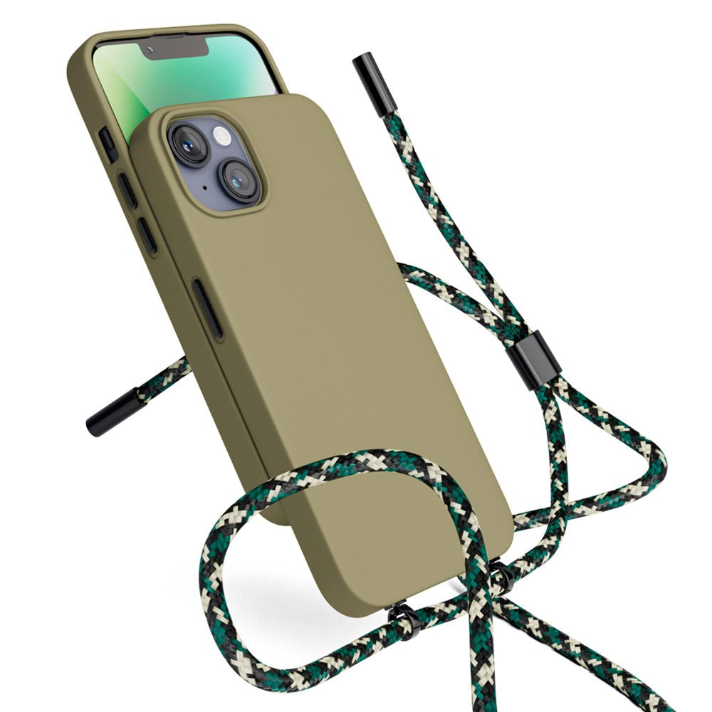 Epico iPhone 14 / 13 Silicone Necklace Case - Green