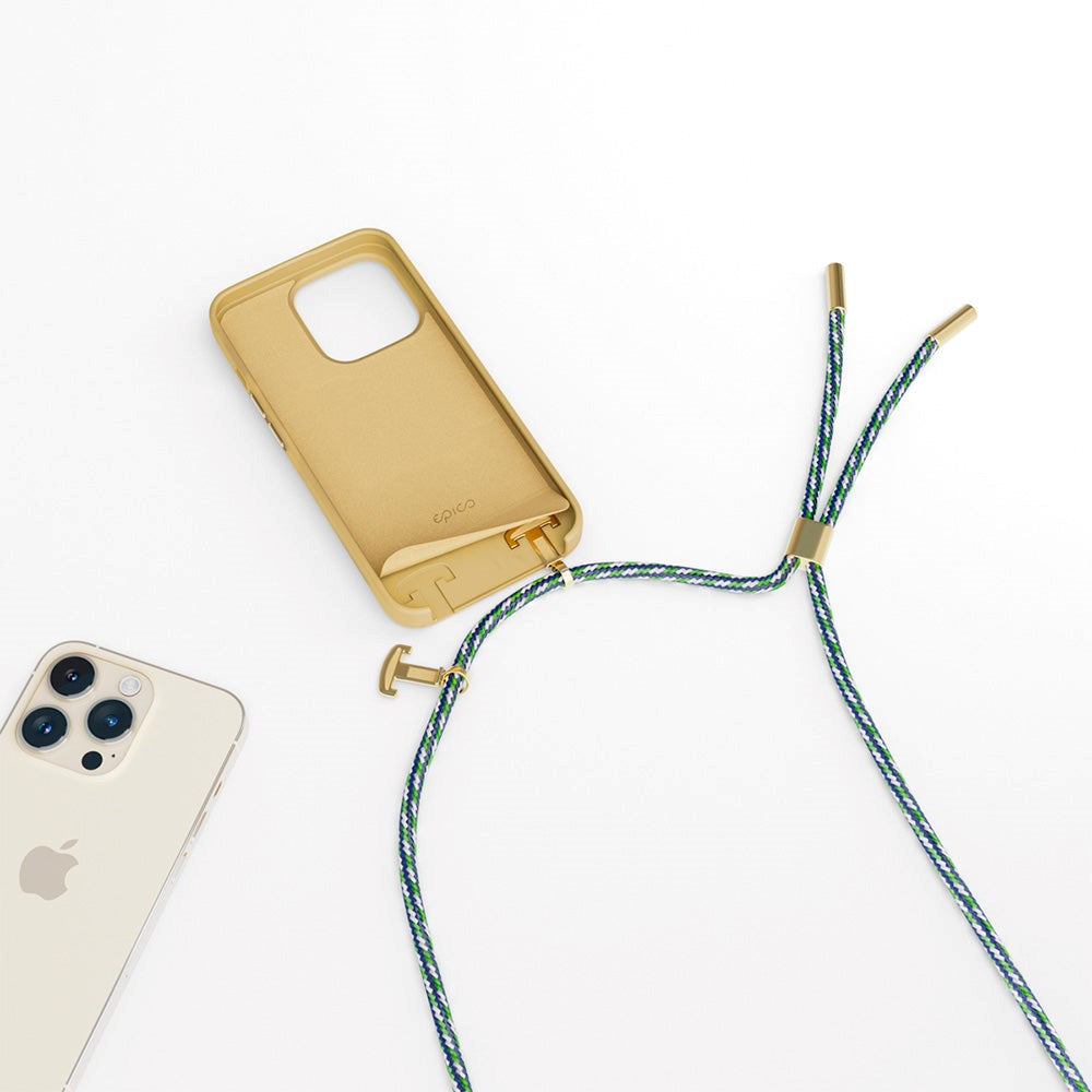 Epico iPhone 14 Pro Silicone Necklace Case - Sand