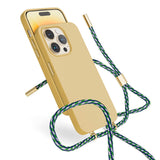 Epico iPhone 14 Pro Silicone Necklace Case - Sand