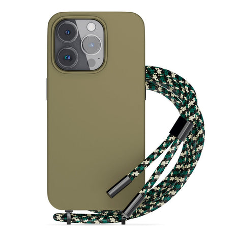 Epico iPhone 14 Pro Silicone Necklace Case - Green