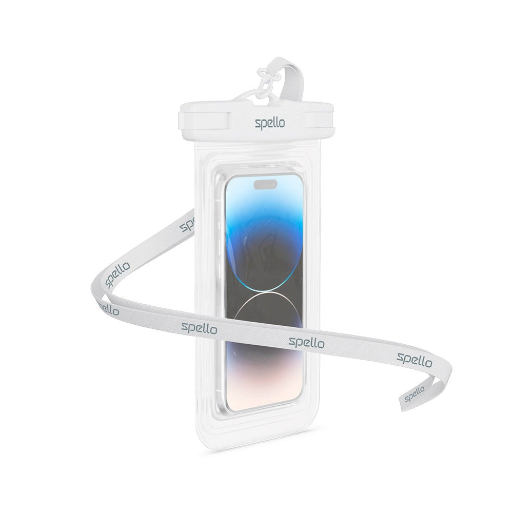 Spello Universal Waterproof Case - Gray / Transparent (Max. Mobile: 165 x 85 x 10 mm)