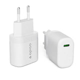 Epico Resolve USB-C Wall Charger PD 30W GaN with USB-C Cable - 1.2 Meter - White