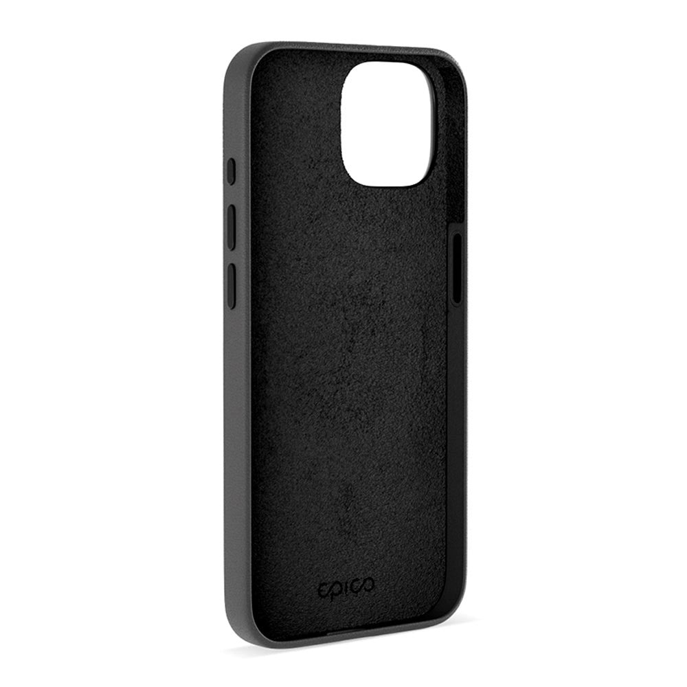 Epico iPhone 15 Mag+ Leather Case - MagSafe Compatible - Black