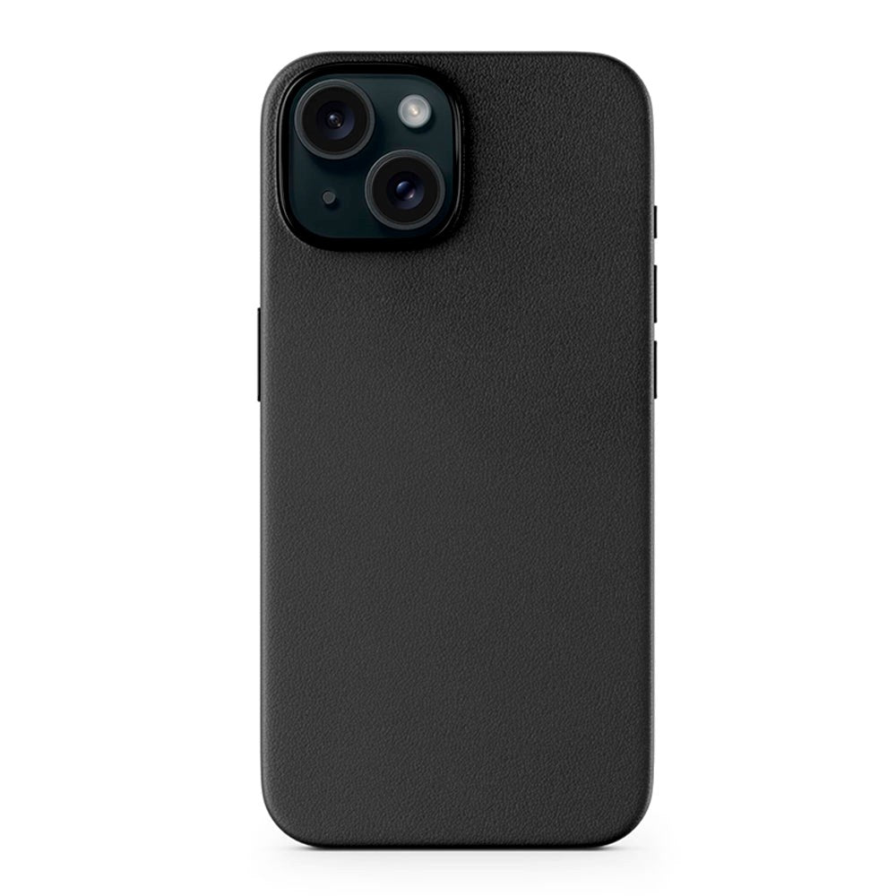 Epico iPhone 15 Mag+ Leather Case - MagSafe Compatible - Black