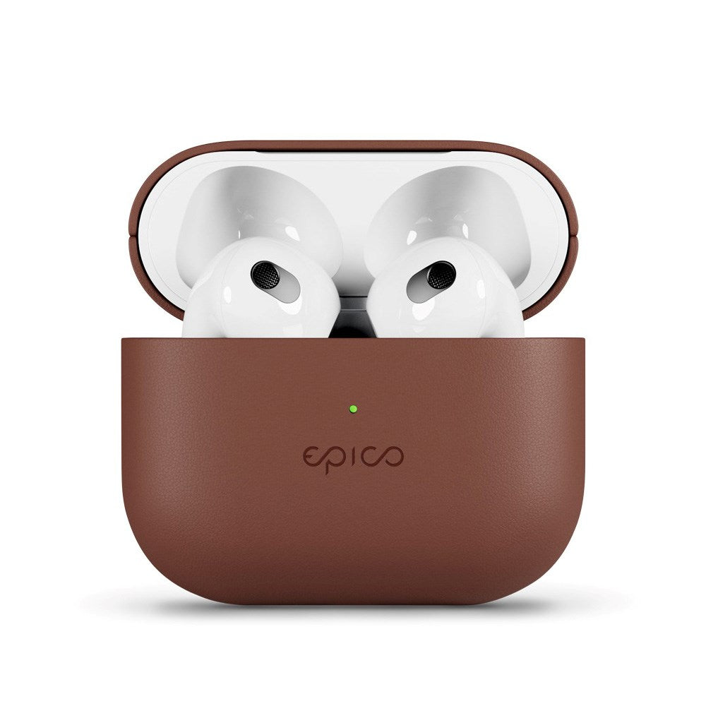 Epico AirPods (3rd Gen.) Genuine Leather Case - Brown