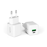 Epico UltraBoost GaN 20W Wall Charger - 1x USB-C / 1x USB-A - White