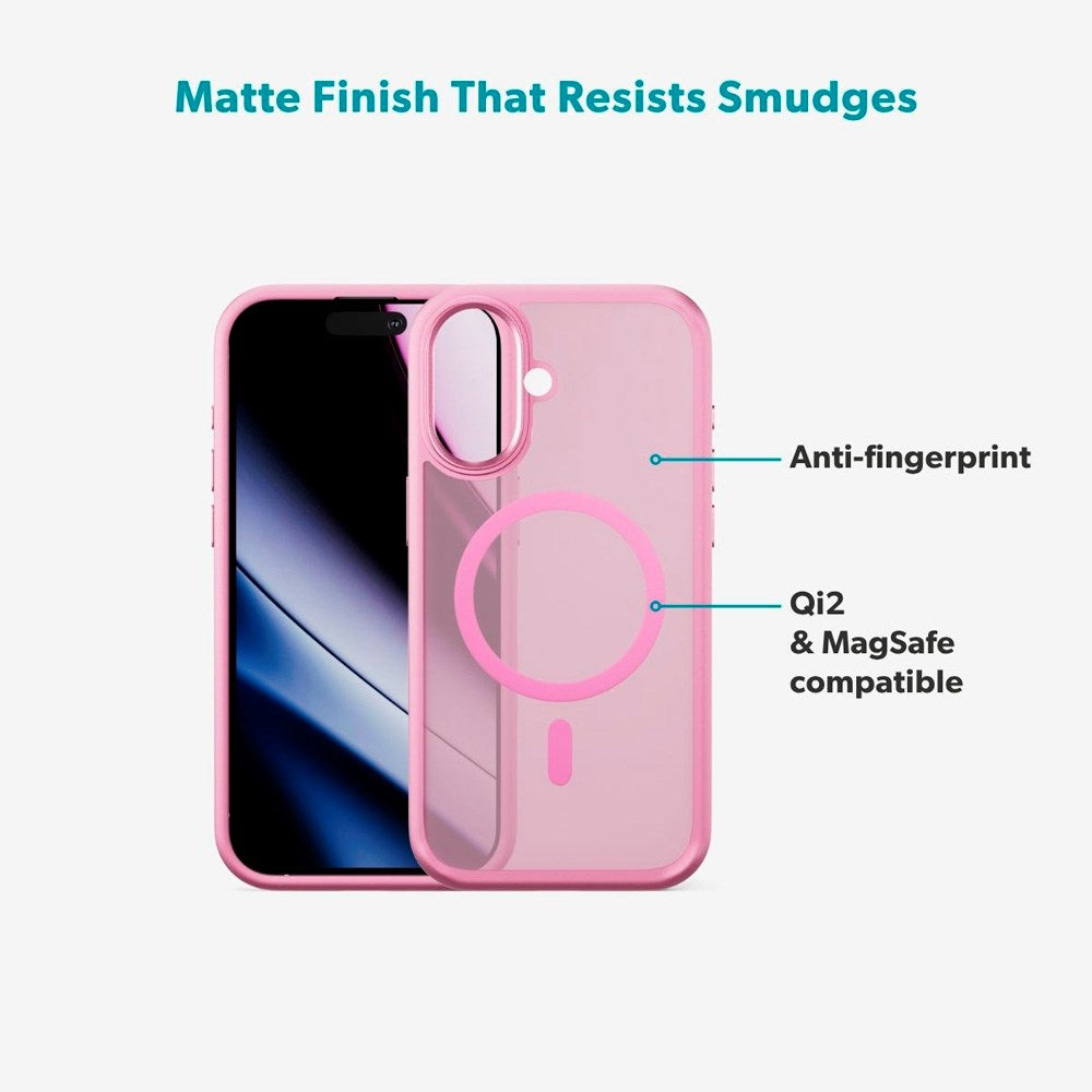 iPhone 17 Epico HeroMatte Pro Mag+ Case - MagSafe Compatible - Pink