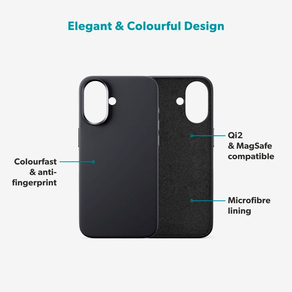 iPhone 17 Epico Silicone Pro Mag+ Case - MagSafe Compatible - Black