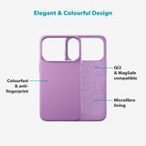 iPhone 17 Pro Max Epico Silicone Pro Mag+ Case - MagSafe Compatible - Purple