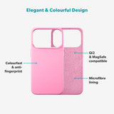 iPhone 17 Pro Max Epico Silicone Pro Mag+ Case - MagSafe Compatible - Hot Pink