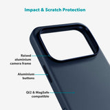 iPhone 17 Pro Max Epico Leather Pro Mag+ Case - MagSafe Compatible - Blue