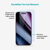 iPhone 17 Pro Epico Glass Protector Screen Protector Glass with Installation Frame - Transparent