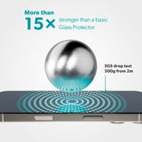 iPhone 17 Pro Epico ImpactCeramic Glass 3D Screen Protector Glass with Installation Frame - Transparent