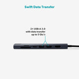 Epico 7-in-1 Multimedia Hub 8K - Midnight