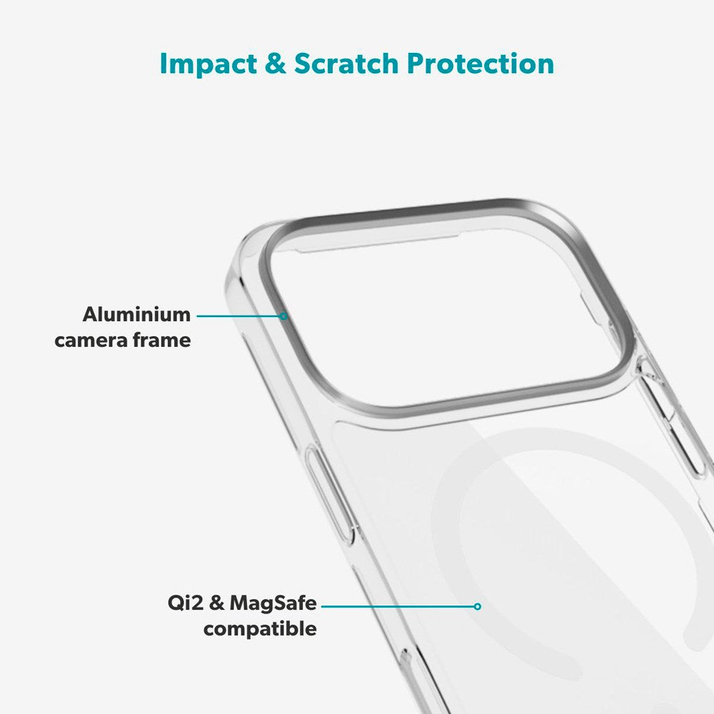 iPhone 17 Pro Epico SlimGlass Pro Mag+ Case - MagSafe Compatible - Transparent