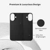 iPhone 17 Epico SlimAramid Mag+ Case - MagSafe Compatible - Black