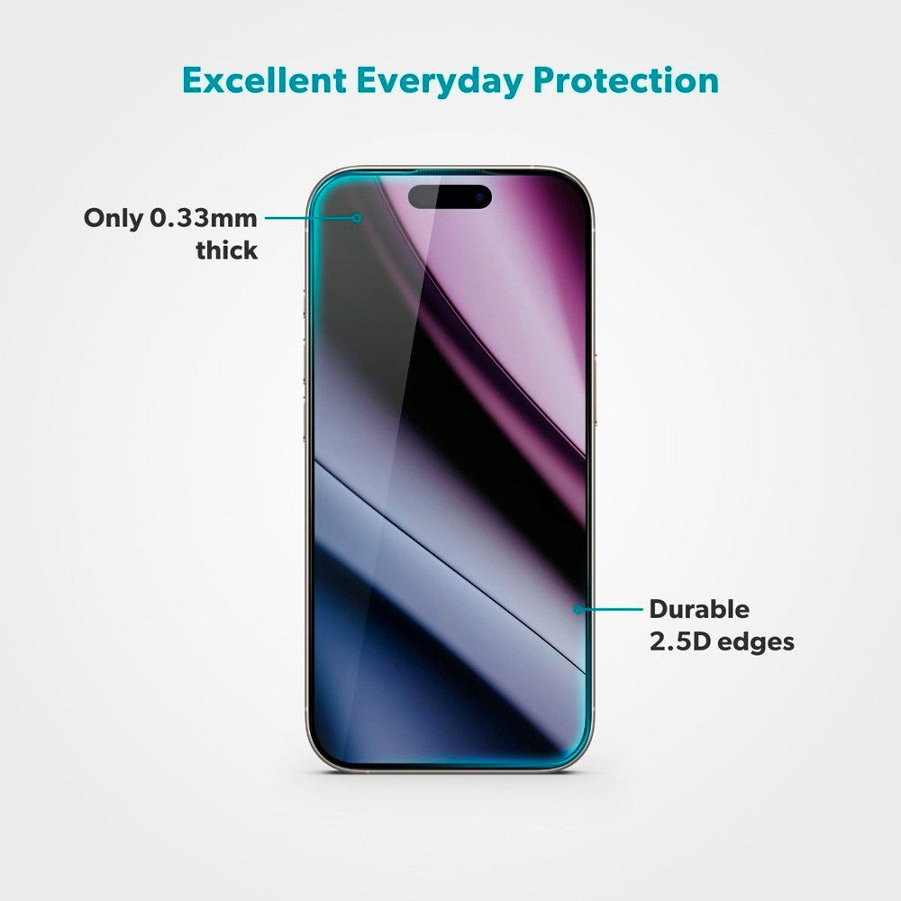 iPhone 17 Pro Max Epico Protection Set - MagSafe Case & Screen Protector - Transparent