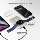 Epico UltraPack 22,5W Powerbank 10.000mAh with Retractable USB-C Cable - MagSafe / Qi2 Compatible - Grey