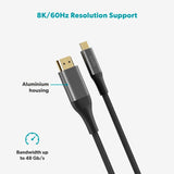 Epico UltraLink HDMI to USB-C Cable - 2m - 8K / 60Hz - Space Grey