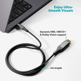 Epico UltraLink HDMI to USB-C Cable - 2m - 4K / 60Hz - Space Grey