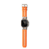 Apple Watch (42/44/SE/45/46/49) Epico Rubber Pro Watch Strap with Metal Buckle - Orange