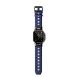 Apple Watch (42/44/SE/45/46/49) Epico Rubber Pro Watch Strap with Metal Buckle - Blue