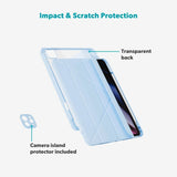 iPad 11" (2025) / 10.9" (2024 / 2022) Epico Hero Flip Case with Camera Protection - Light Blue