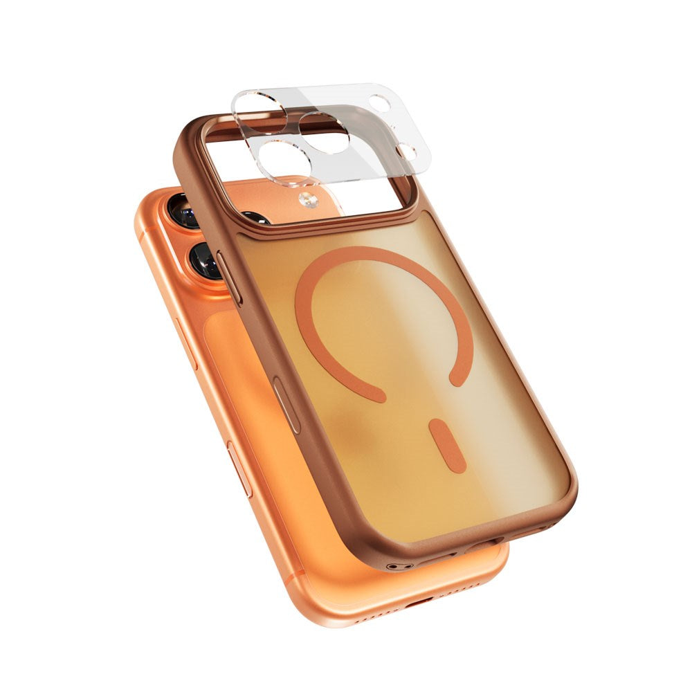 iPhone 17 Pro Max Epico HeroMatte Pro Mag+ Case with Camera Protection - MagSafe Compatible - Orange