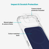 iPhone 17 Pro Epico Tile Mag+ Case - MagSafe Compatible - Transparent / Blue