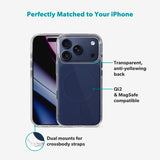 iPhone 17 Pro Max Epico Tile Mag+ Case - MagSafe Compatible - Transparent / Blue