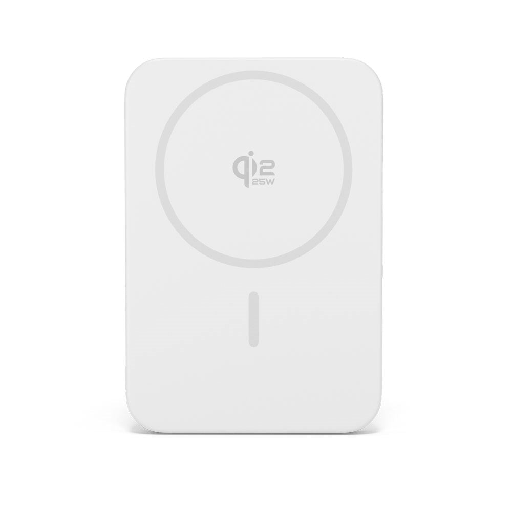 Epico UltraPack EM55 Slim Alu Mag+ Wireless PowerBank - 25W & 5000mAh - Qi2 / MagSafe Compatible - Silver