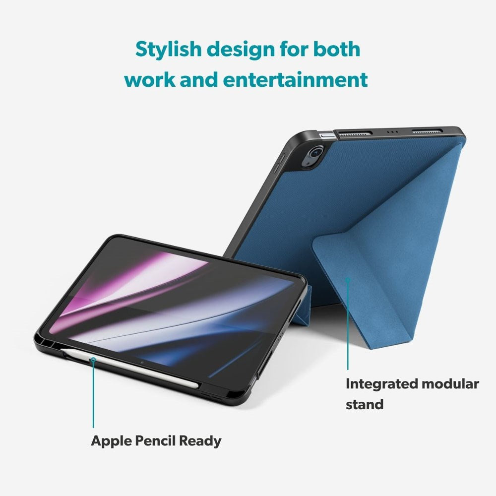 iPad 11" (2025) / 10.9" (2024 / 2022) Epico SolidWoven Flip Case - Blue