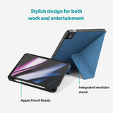 iPad 11" (2025) / 10.9" (2024 / 2022) Epico SolidWoven Flip Case - Blue