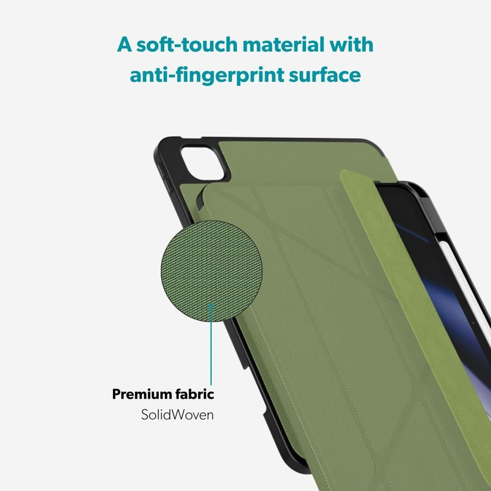 iPad Air 11-10.9" (2026-2020) / Pro 11" (2022-2018) Epico SolidWoven Flip Case - Green