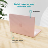 MacBook Neo 13 A18 Pro (2026) Epico Slim Shell - Matte Blush