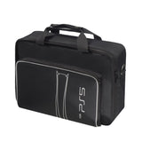 Bag for PS5 with Storage & Shoulder Strap - Black / White