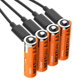 Xtorm NextGen Rechargeable USB-C AA Batteries - 4 pcs - Orange