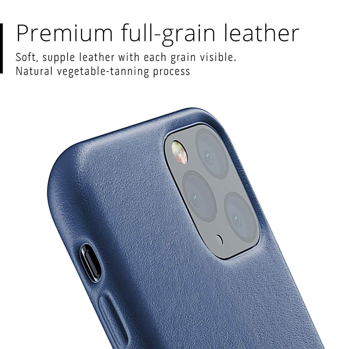 Mujjo iPhone 11 Pro Leather Case Blue'