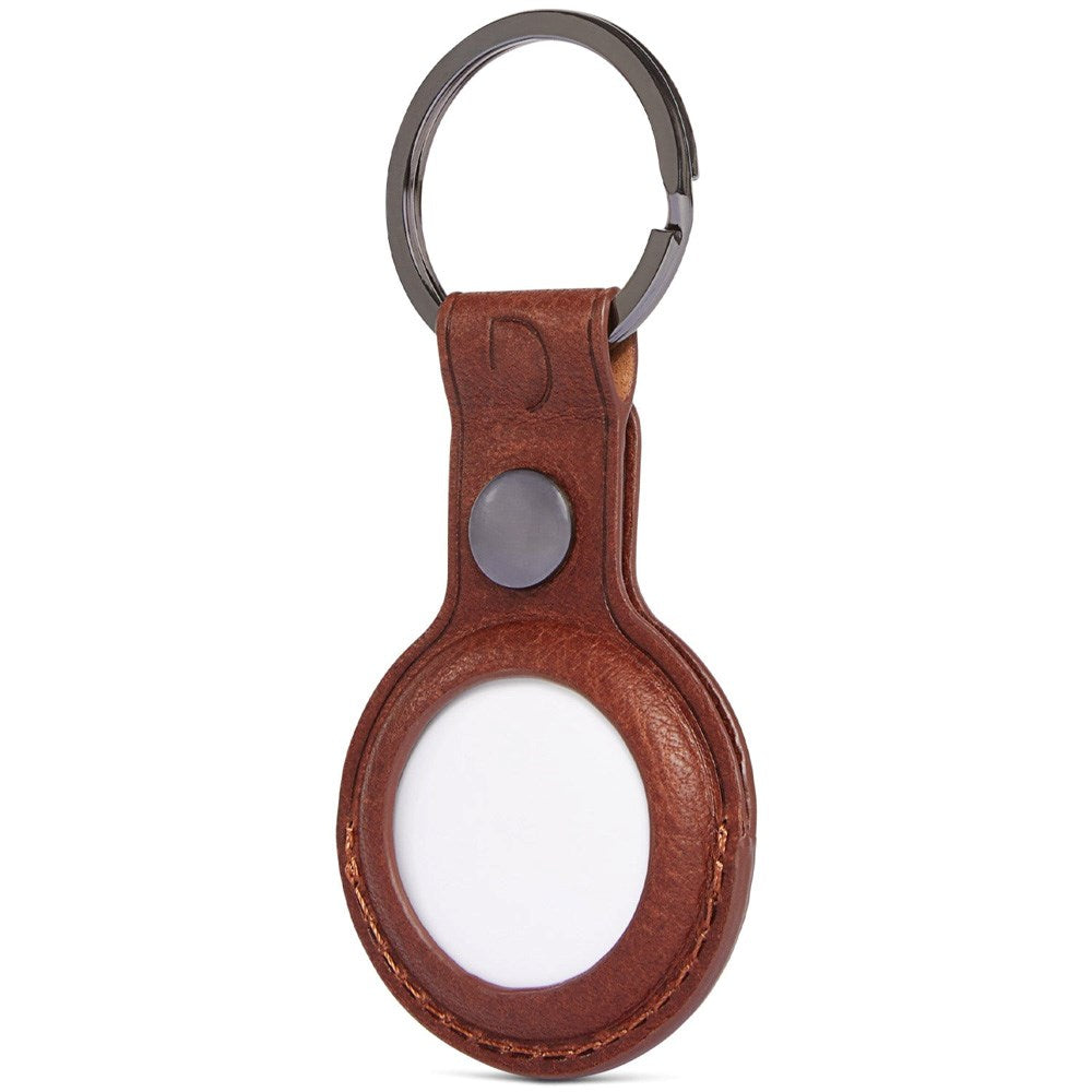 Decoded Genuine Leather Airtag Cover w. Keyring - Brown