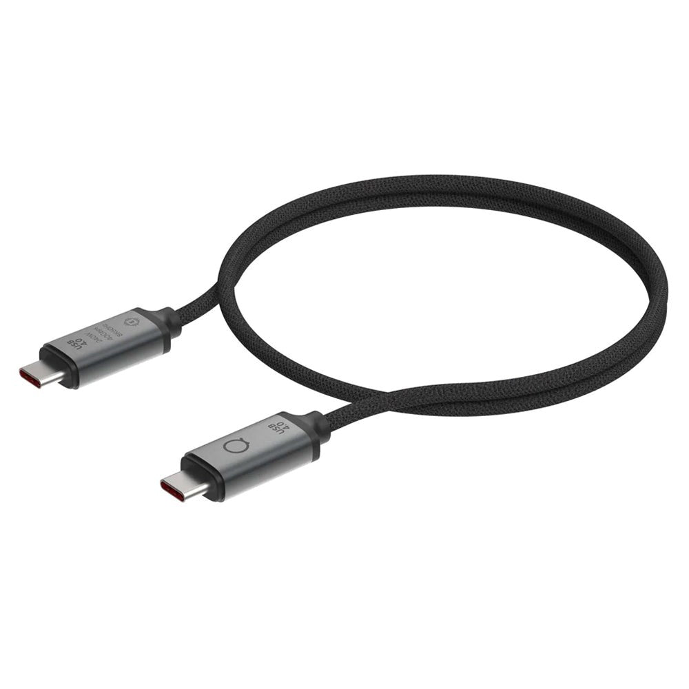 LINQ byELEMENTS Pro Cable USB-C to USB-C - 240W PD & 8K/60Hz - 1 m - Grey / Black