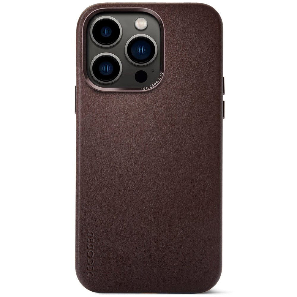 Decoded iPhone 13 Pro Leather Case - MagSafe Compatible - Brown