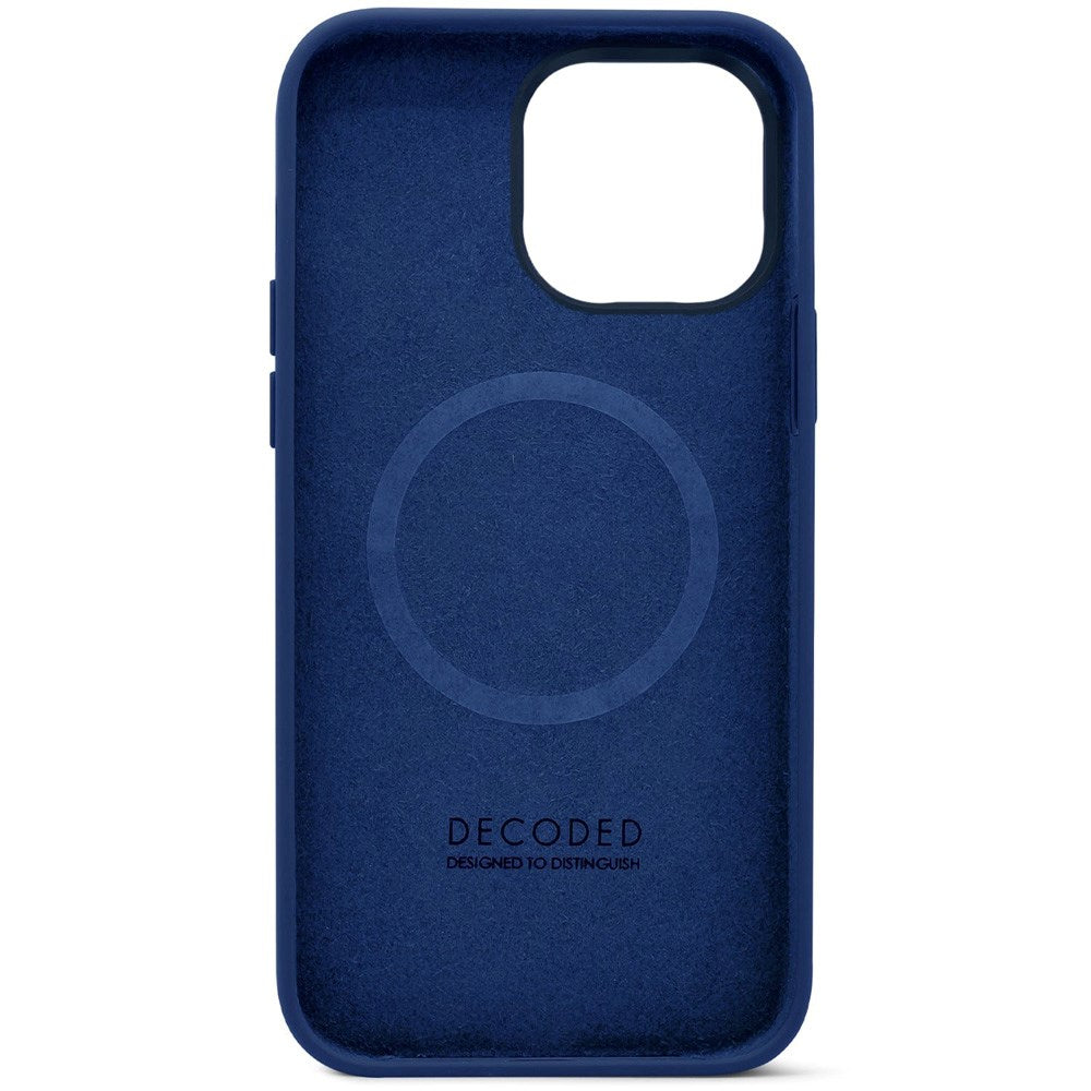 Decoded iPhone 14 Pro AntiMicrobial Silicone Case - MagSafe Compatible - Navy Peony