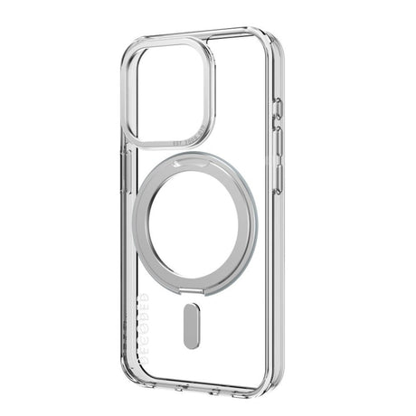 Decoded iPhone 15 Pro Loop Stand Plastic Case - 100% Recycled Plastic - MagSafe Compatible - Transparent